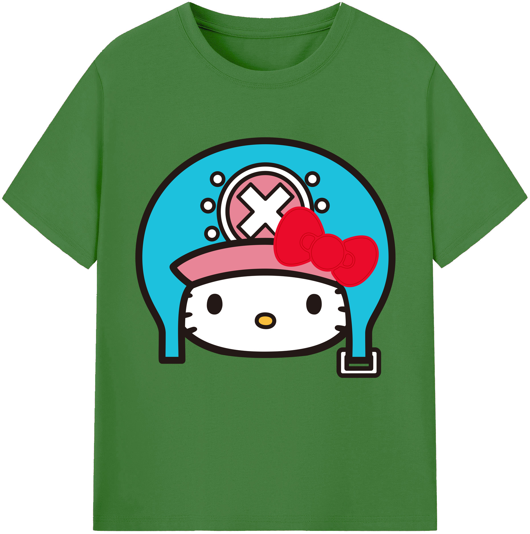 （画像用） Hello Kitty ハローキティ レディースカジュアルプリントTシャツ（綿100％）